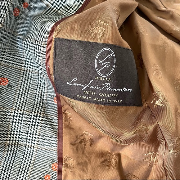 Brooks Brothers Floral Glen Plaid Double Breasted Blazer - Picture 12 of 17